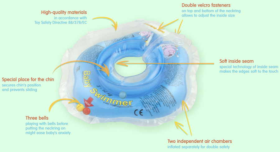 Baby Swimmer™ neckring features